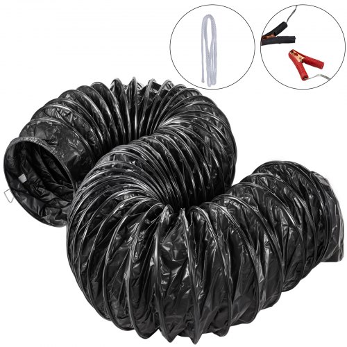 Manguera De Ventilación A Prueba De Explosiones 7.6m Conducto Pvc Diámetro 407mm