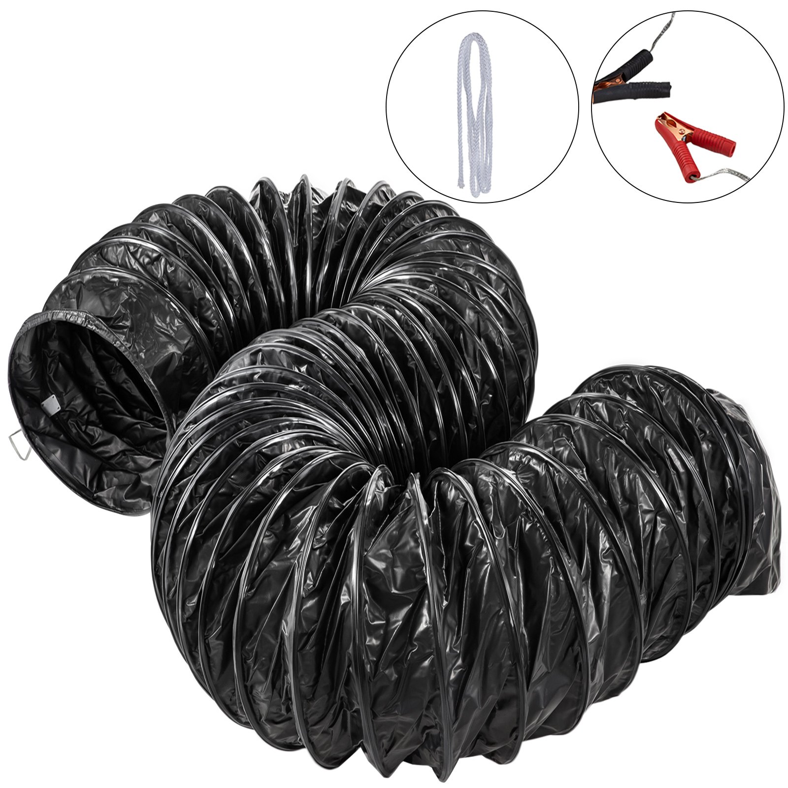 Manguera De Ventilación A Prueba De Explosiones 7.6m Conducto Pvc Diámetro 407mm