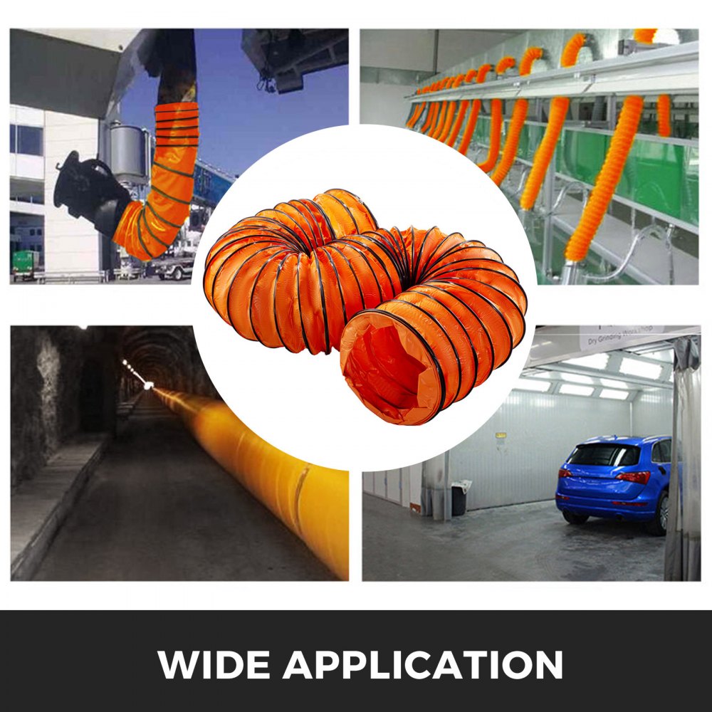 Manguera De Pvc Flexible De 7.6m Para Ventilador De Escape De 700mm De Diámetro