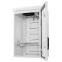 VEVOR Caja de Distribución Eléctrica de Acero Laminado en Frío, Armario de Distribución Impermeable con Termostato y Ventilador, Placa de Montaje, Carcasa Abatible, Montaje en Pared, 40 x 30 x 60 cm