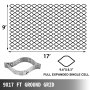 Rejilla geodésica VEVOR de 9 x 17 pies, rejilla de tierra con dimensiones de celda única expandidas.