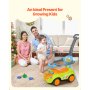 VEVOR Coche de Empuje para Montar, Andador de 830 x 420 x 880 mm con Barandilla, Asa y Espacio de Almacenamiento Bajo el Asiento, Capacidad de Carga de 25 kg, para Niños de 19 a 36 Meses