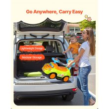 VEVOR Coche de Empuje para Montar, Andador de 830 x 420 x 880 mm con Barandilla, Asa y Espacio de Almacenamiento Bajo el Asiento, Capacidad de Carga de 25 kg, para Niños de 19 a 36 Meses