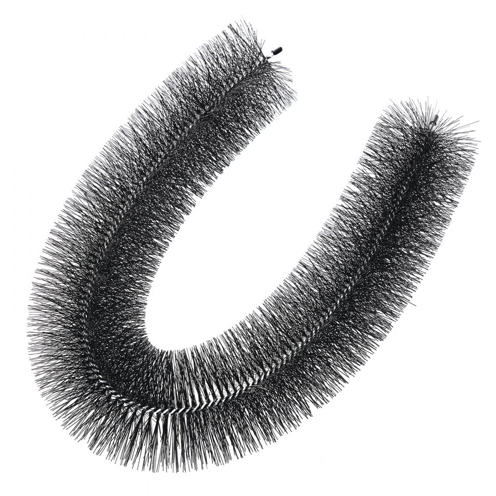 VEVOR Cepillo para Canalones 60 Piezas Longitud Total de 18,3 m Diámetro de 133,4 mm Protector de Hojas Cepillo de Limpieza para Canalones de 15,2 cm Elimina Fácilmente Hojas y Escombros del Techo