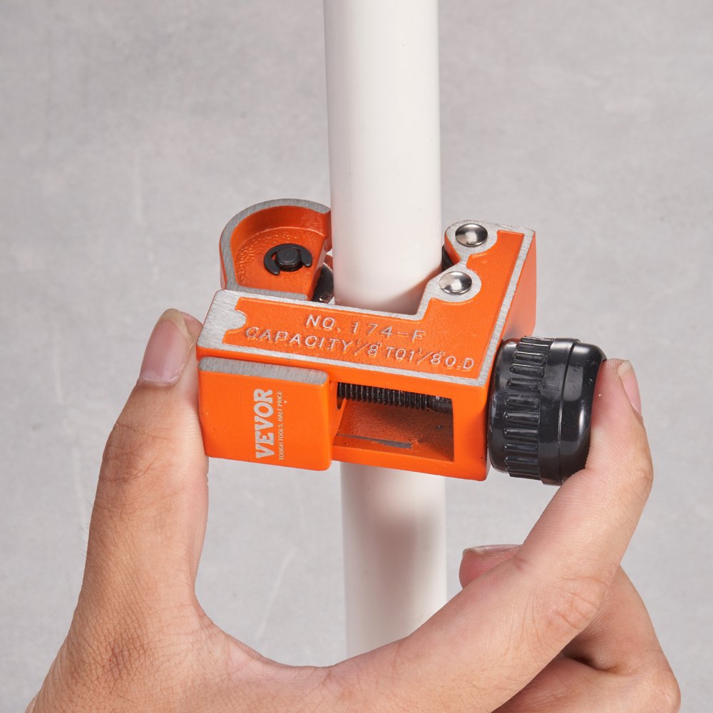 VEVOR Mini cortador de tubos de cobre, 1/8" - 1-1/8" herramienta de corte de tubos compacto de alta resistencia con hoja SKD de alta velocidad para cobre, aluminio, galvanizado, tubos de plástico