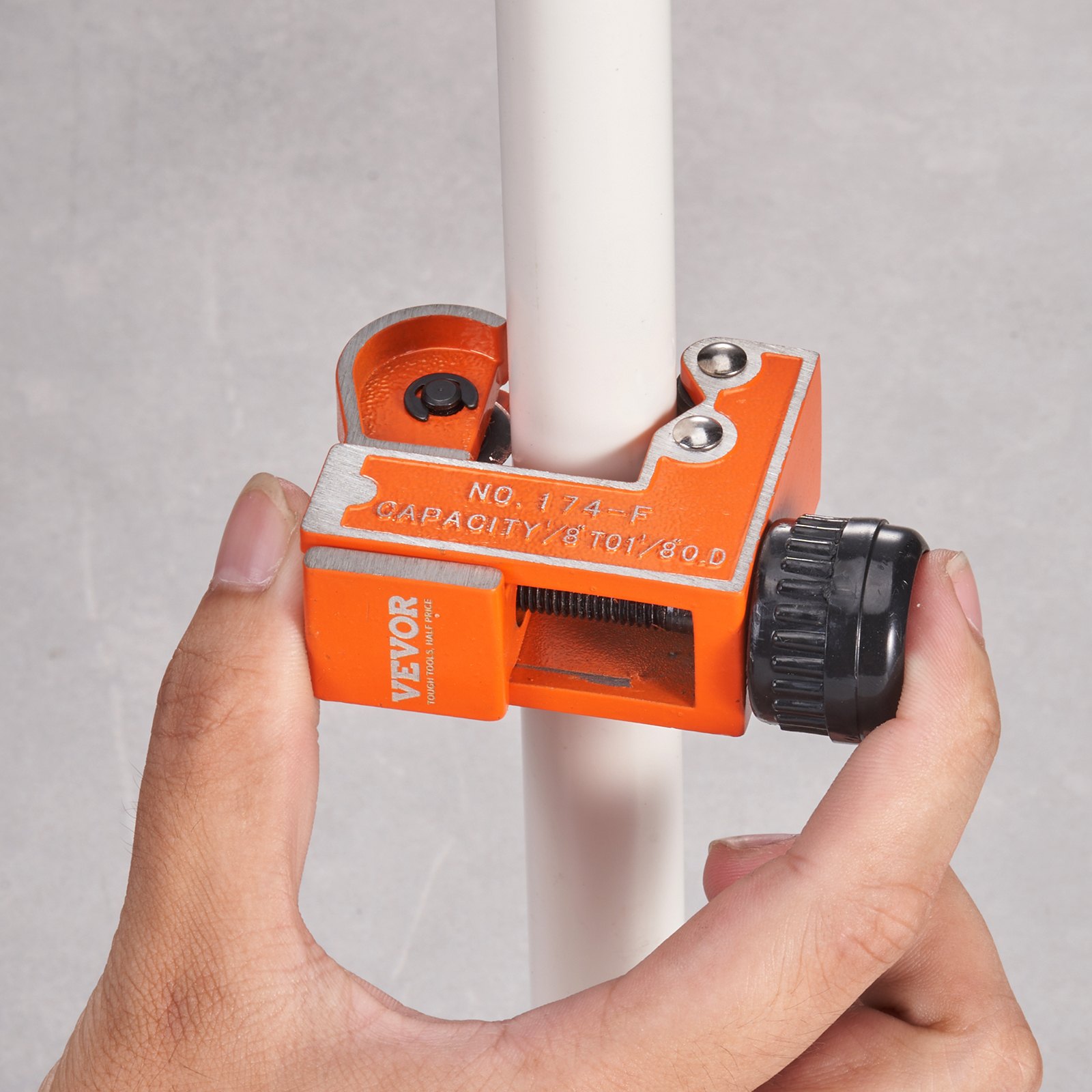 VEVOR Mini cortador de tubos de cobre, 1/8" - 1-1/8" herramienta de corte de tubos compacto de alta resistencia con hoja SKD de alta velocidad para cobre, aluminio, galvanizado, tubos de plástico