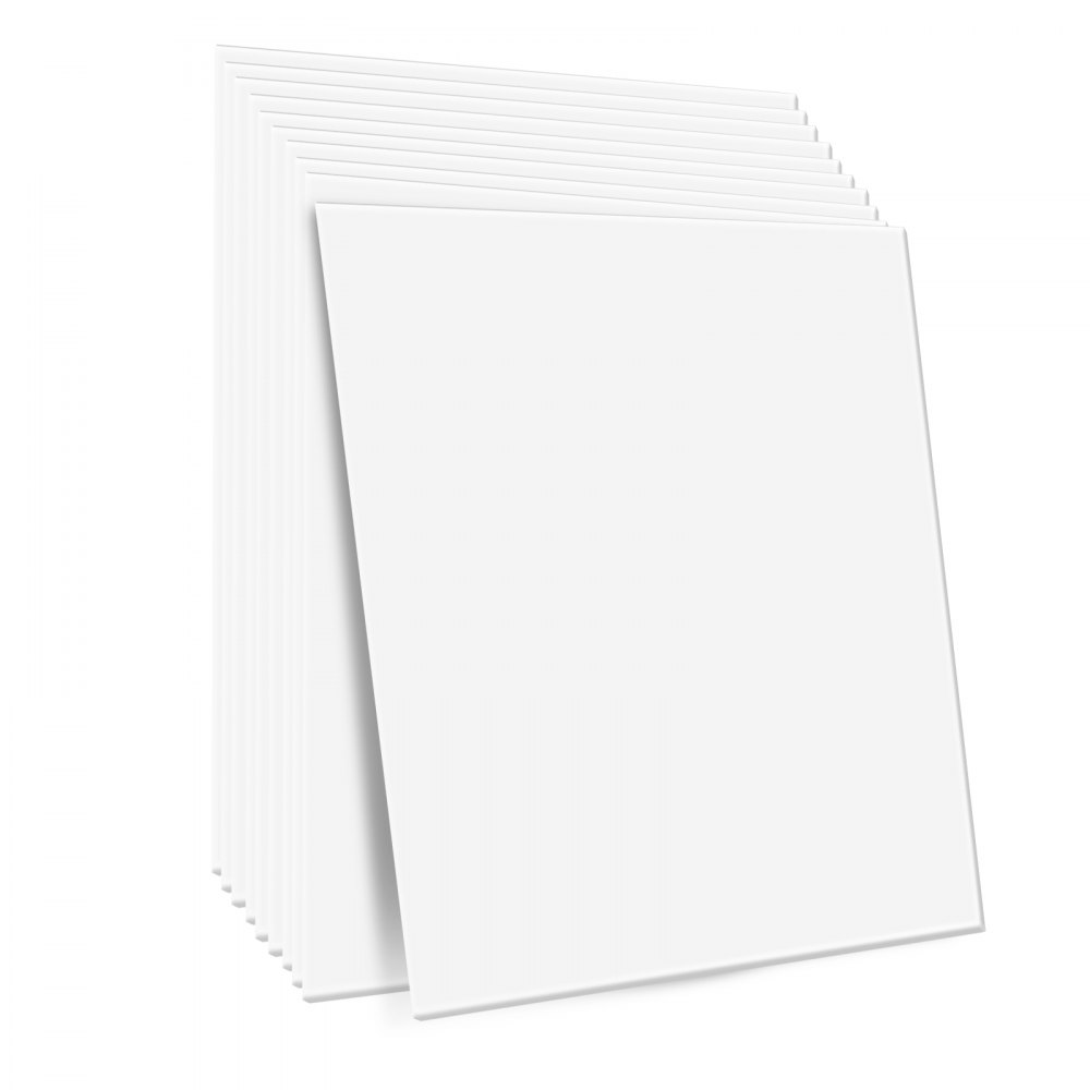 VEVOR Paneles de Techo de Poliestireno 12 Piezas Paneles de Techo de Plástico para Pegar 603x603 mm Instalación Fácil Revestimiento de Techo de Sótano para Decoración del Hogar, Oficina, Blanco