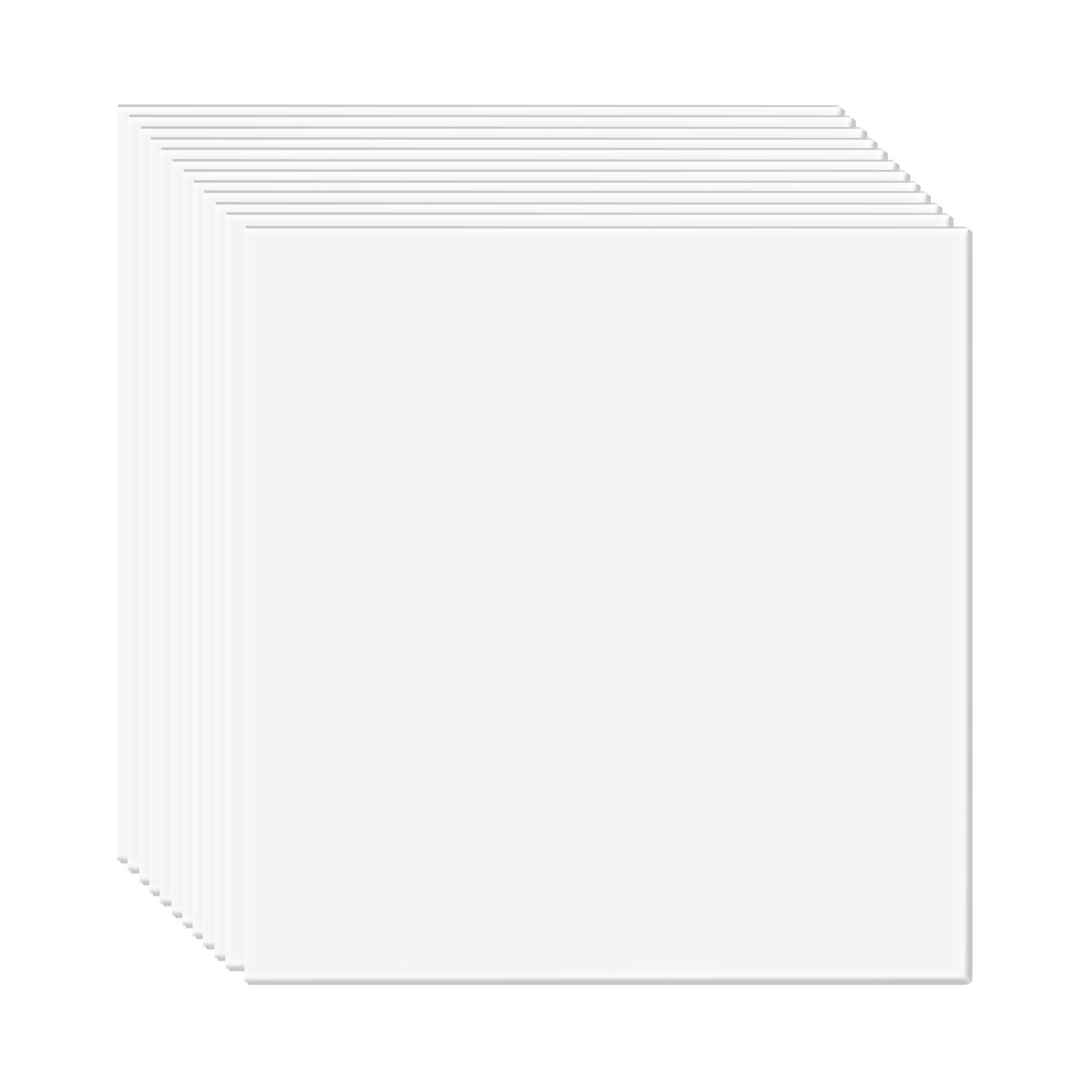 VEVOR Paneles de Techo de Poliestireno 12 Piezas Paneles de Techo de Plástico para Pegar 603x603 mm Instalación Fácil Revestimiento de Techo de Sótano para Decoración del Hogar, Oficina, Blanco