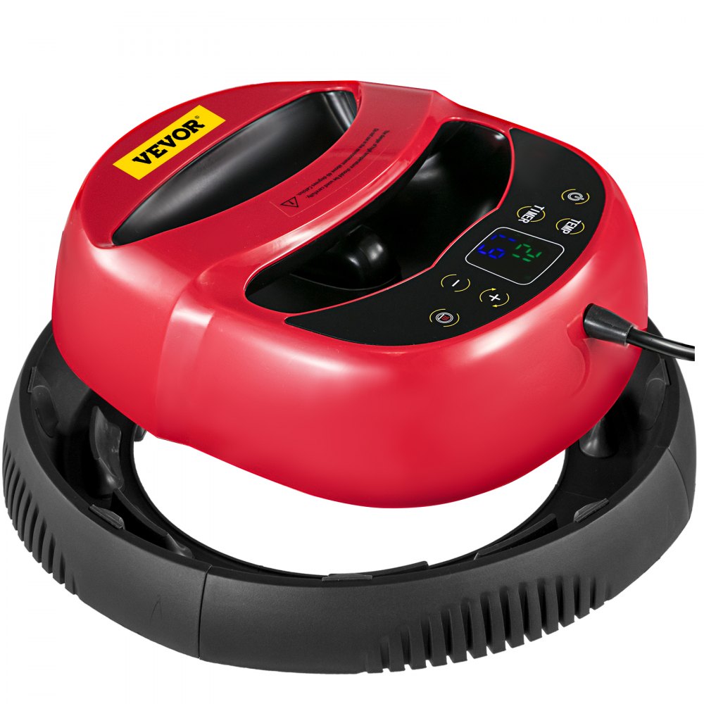 VEVOR Mini Prensa de Calor para Camisetas Negro y Rojo Máquina de Transferencia de Calor 12x10 pulgadas (30x 25cm)