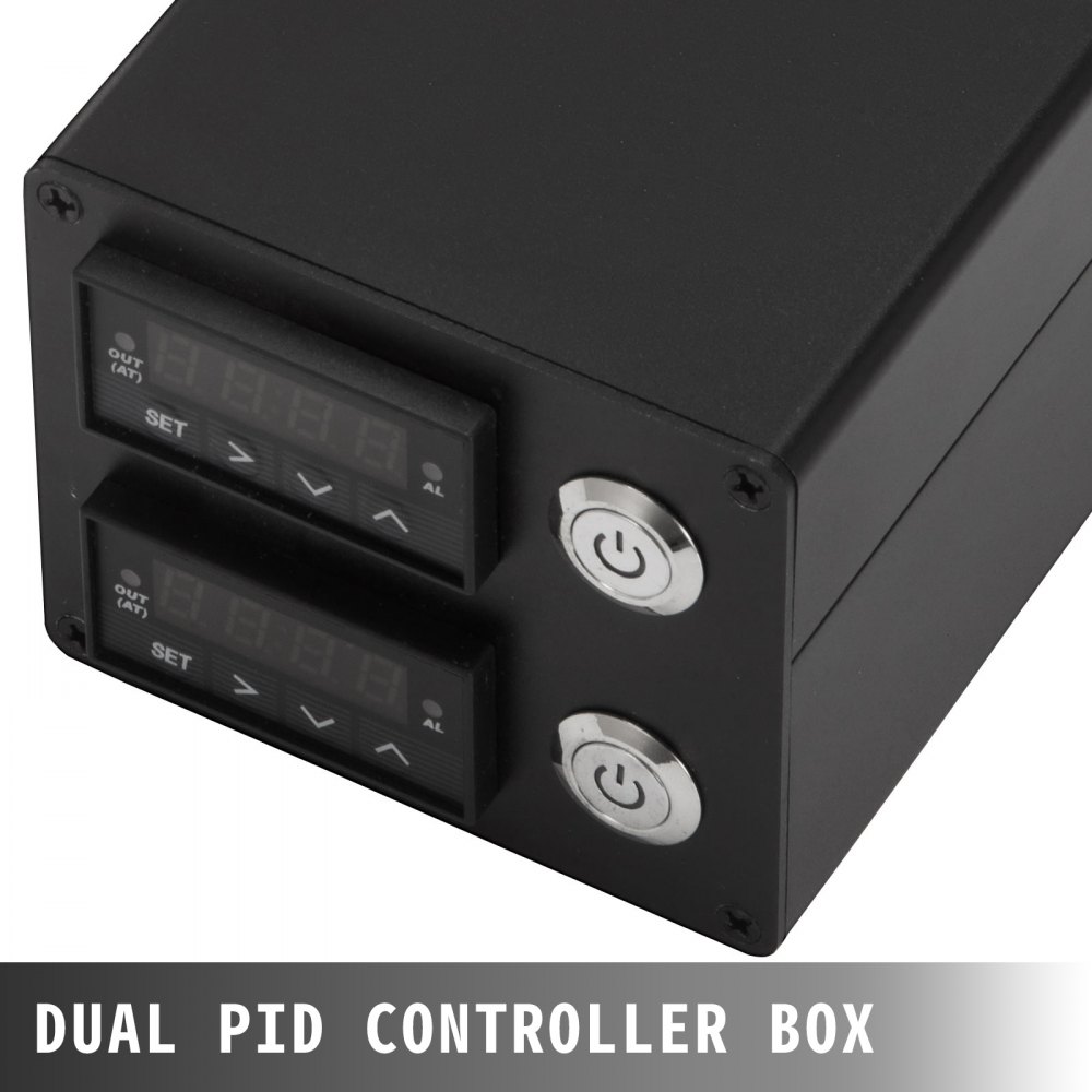 3"x5" Prensa De Calor De Colofonia De 2 Capas Control Pid Dual Aluminio 6061