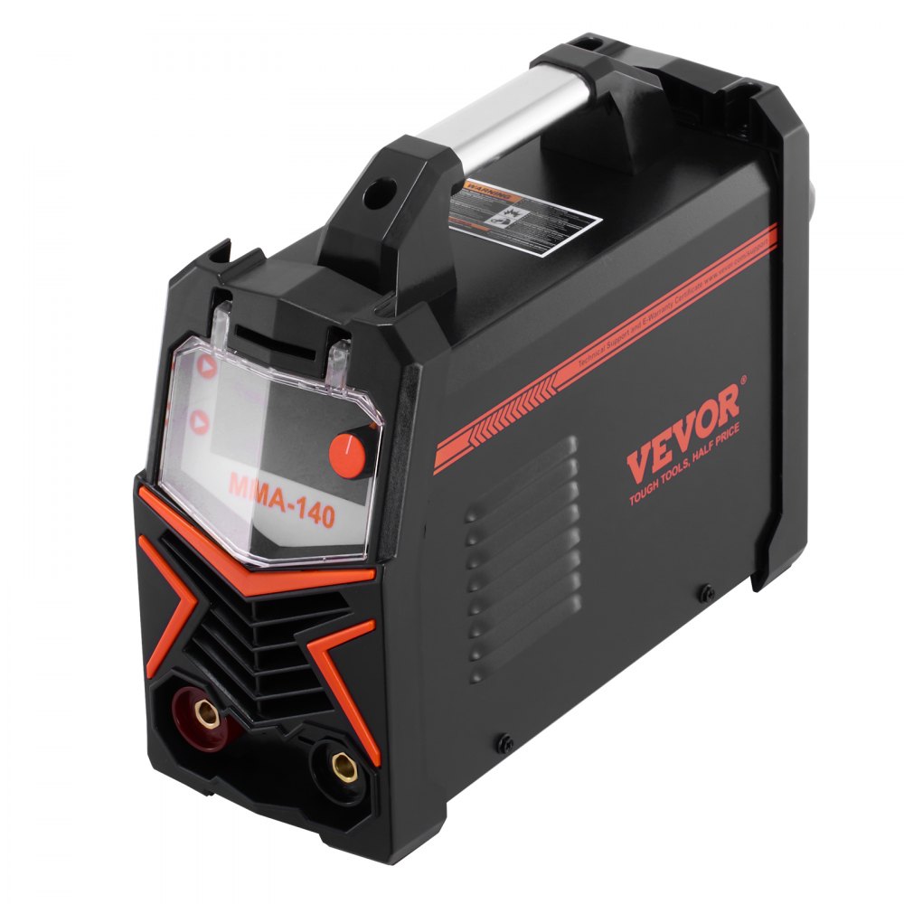VEVOR Soldador TIG, Máquina de Soldar 4 en 1 Máquina de Soldadura Eléctrica 140 A, Pantalla LED Grande, Eléctrico con Inversor IGBT de Control Sinérgico y Arranque en Caliente, 310 x 135 x 270 mm
