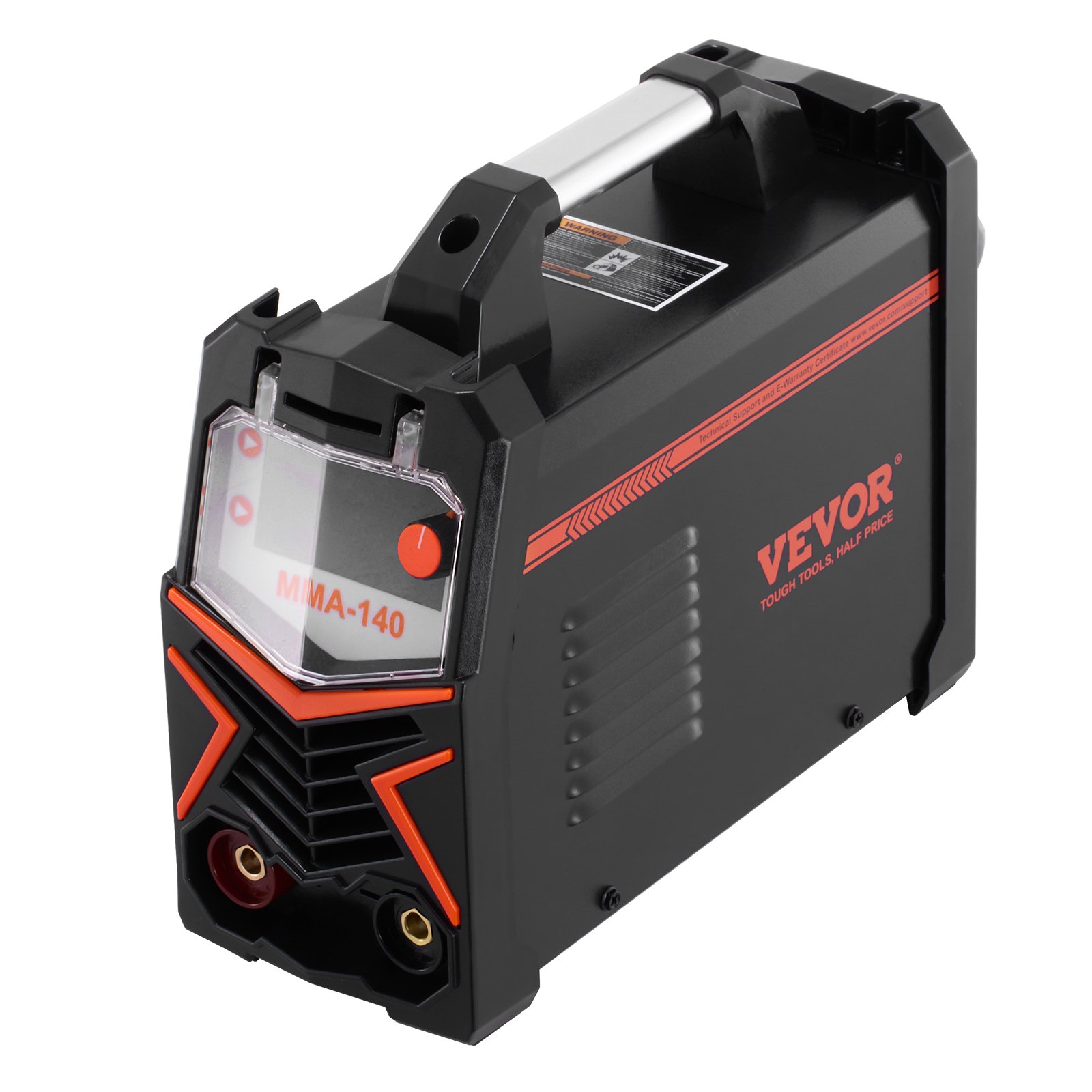VEVOR Soldador TIG, Máquina de Soldar 4 en 1 Máquina de Soldadura Eléctrica 140 A, Pantalla LED Grande, Eléctrico con Inversor IGBT de Control Sinérgico y Arranque en Caliente, 310 x 135 x 270 mm