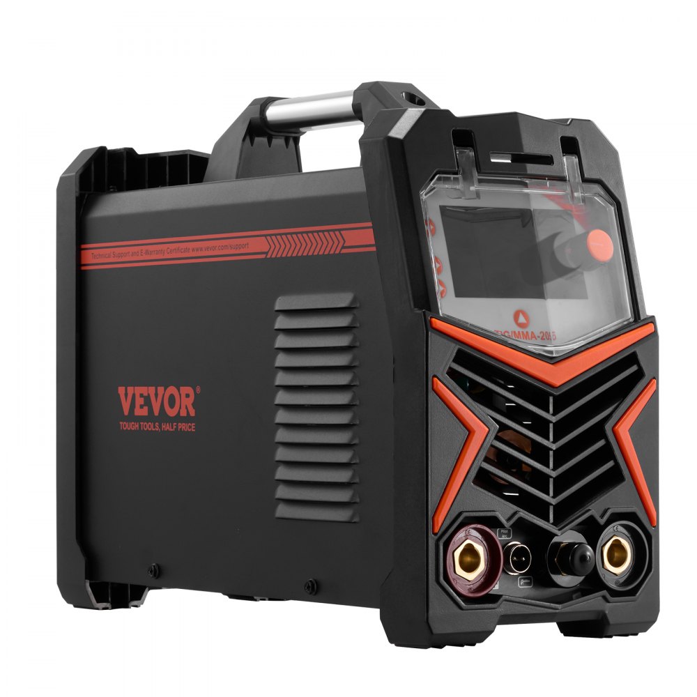 VEVOR TIG welding machine, 3-in-1 welder (large LED display) – DC TIG/DC Pulse TIG/MMA (Stick), electric welding machine with IGBT inverter high-frequency start