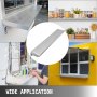 VEVOR Estante de La Pared de Acero Inoxidable para Cocina 1.800 x 290 x 50 mm, Estante de Servicio con Capacidad de 30 kg, para El Montaje en Carros de Comedor o Puede Instalar en Cualquier Lugar