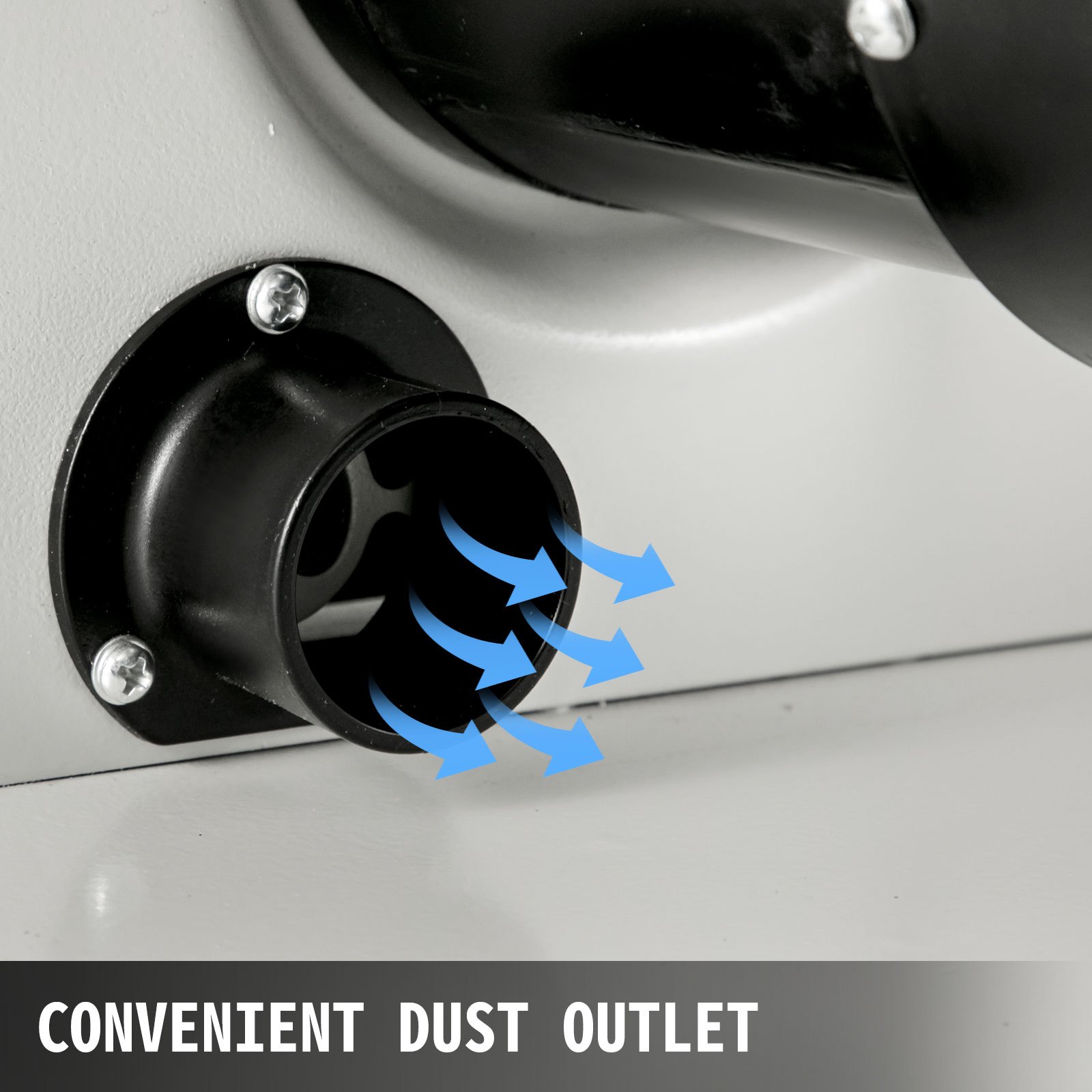 VEVOR Sierra de Cinta 250W Sierra de Cinta de Mesa Velocidad 900 m por min Altura Máxima 80 mm Ancho Máximo 200 mm Mini Sierra de Cinta para Trabajar la Madera Blanco