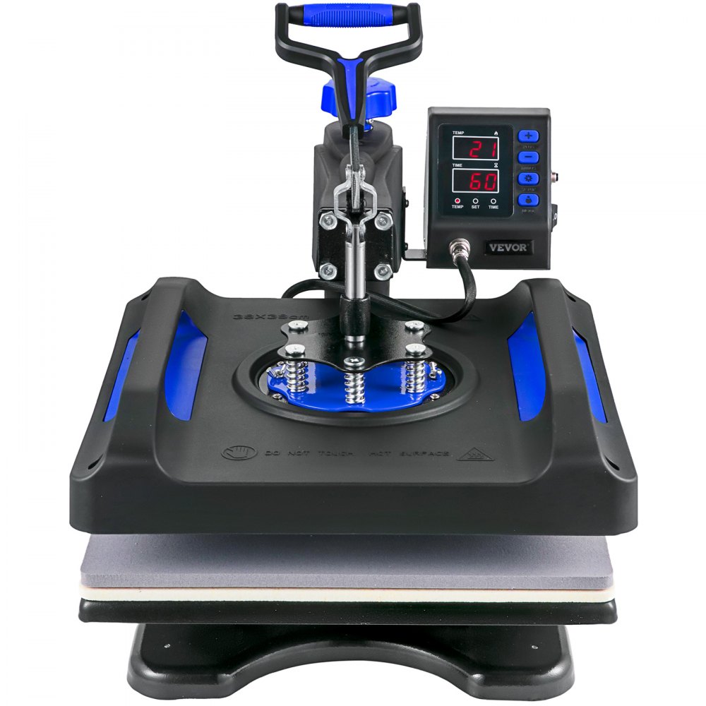 Vevor 8 En 1 Máquina De Prensa De Calor 38x38 Cm Sublimación Camiseta 1000w Azul