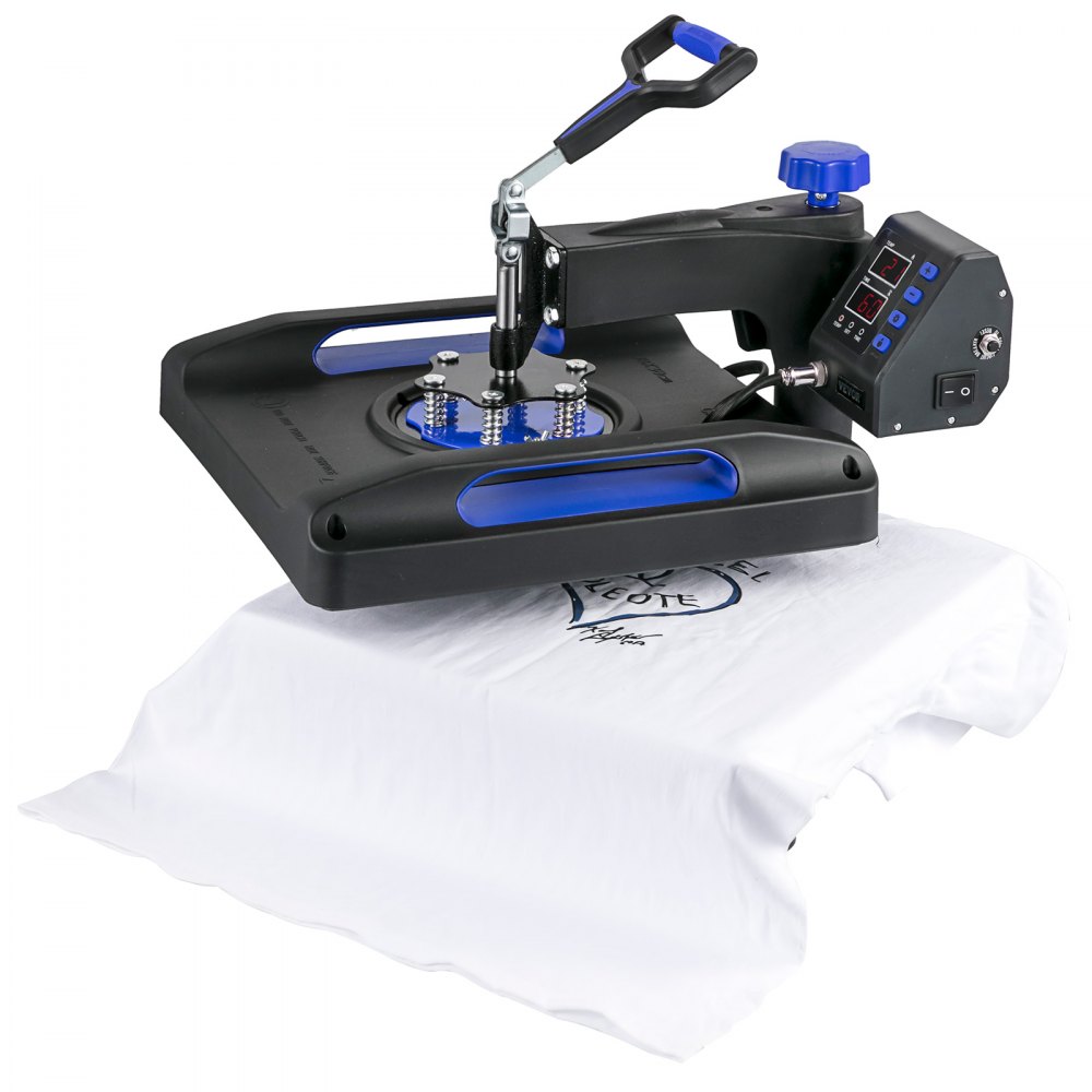 Vevor 8 En 1 Máquina De Prensa De Calor 38x38 Cm Sublimación Camiseta 1000w Azul