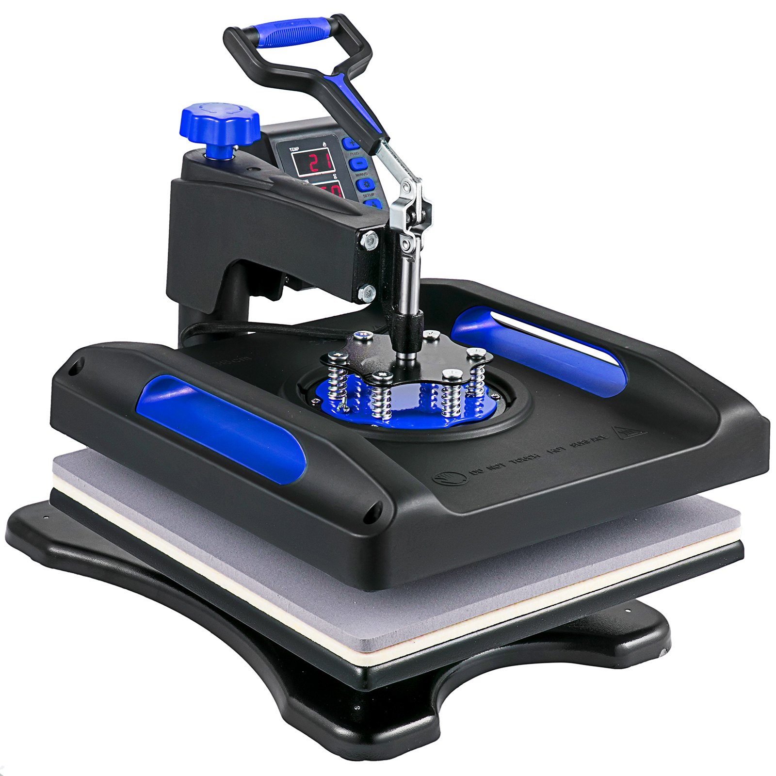 Vevor 8 En 1 Máquina De Prensa De Calor 38x38 Cm Sublimación Camiseta 1000w Azul