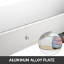 Estante de concesión VEVOR con placa de aleación de aluminio que se limpia con un paño.