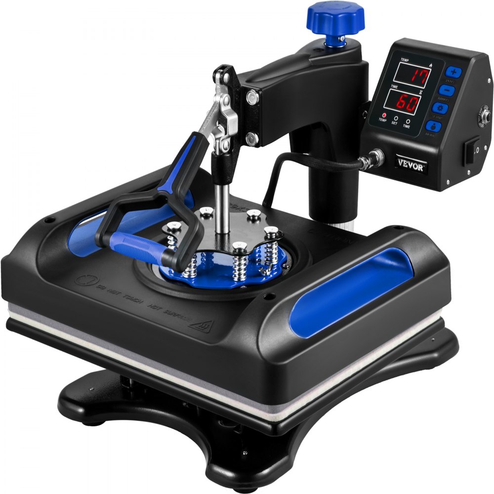 Vevor 6 En 1 Máquina De Prensa De Calor 29x38 Cm Sublimación Camiseta 1000w Azul