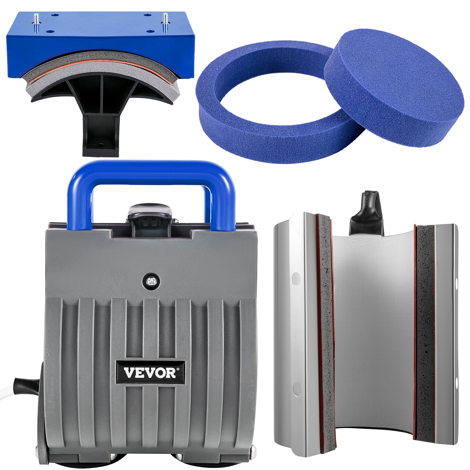 Vevor 6 En 1 Máquina De Prensa De Calor 29x38 Cm Sublimación Camiseta 1000w Azul