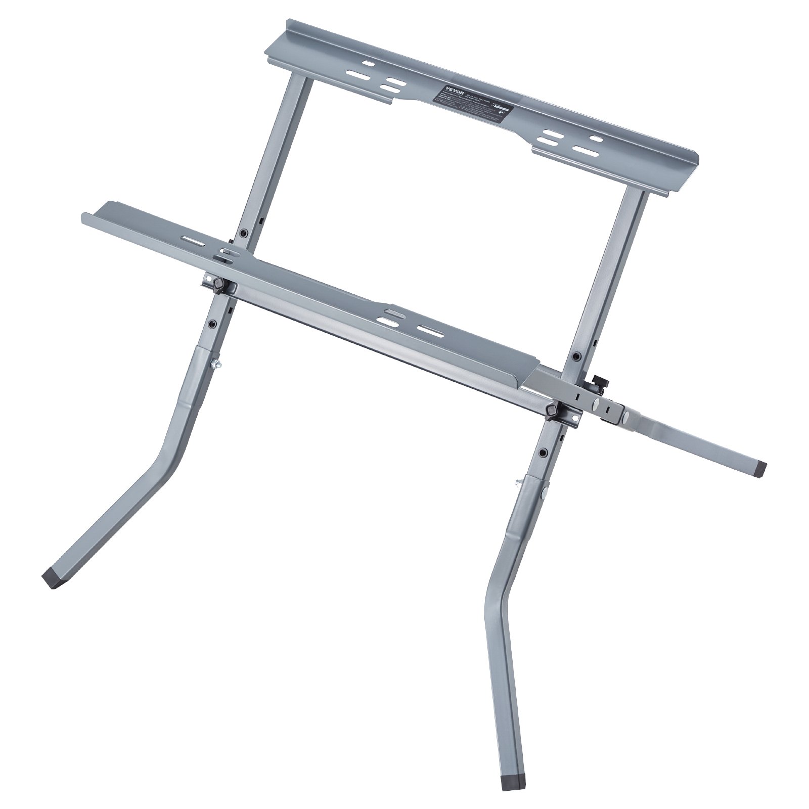 VEVOR table saw stand, 158.76 kg load capacity, base 610x490x580 mm, robust construction, easy storage, foldable design, universal for most brands of table saws