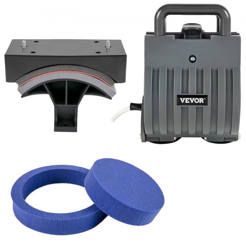 VEVOR Prensa de Calor 5 en 1 Placa 38 x 38 cm Máquina de Prensa de Calor Negra 1000 W Giratoria de 360 Grados Pantalla Digital Anti-Quemaduras Prensa de Transferencia para Camiseta Taza Sombrero Tapa