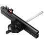VEVOR Calibre de Inglete de Precisión Ranura Estándar 19 x 10 mm, Calibre de Inglete para Sierra de Mesa de Aleación de Aluminio con Rejilla, 15 Topes de Ángulo, Émbolo con resorte, 450 x 450 x 120 mm