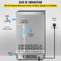 VEVOR Fabricador De Hielo Máquina para Hacer Hielo 350 W 31 kg/24H Máquina de Hielo Capacidad 5 kg 3 Tamaños Máquina para Hacer Cubitos de Hielo
