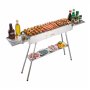 Parrilla de Carbón Plegable de Acero Inoxidable