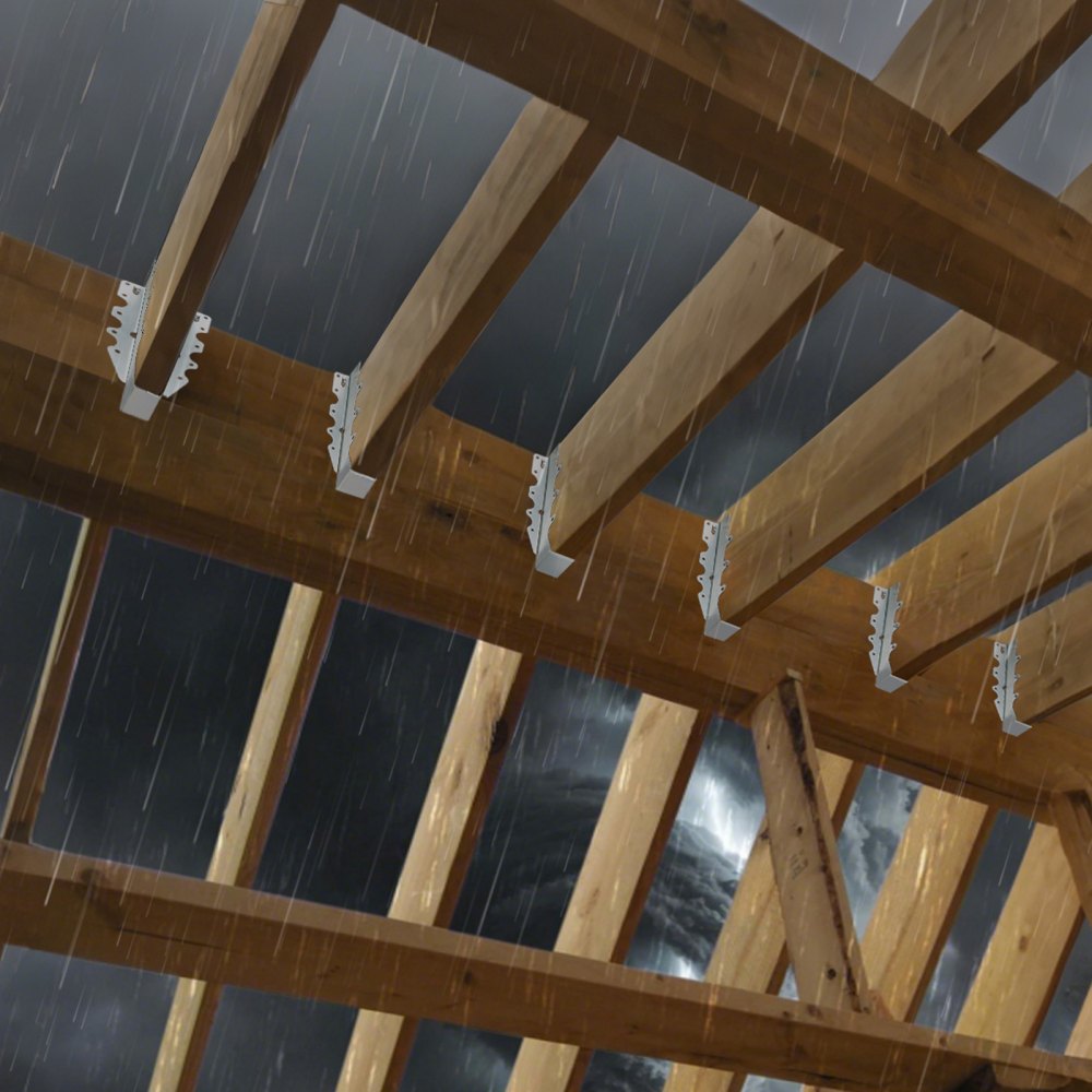 VEVOR 50 pcs. Joist hanger, timber connector, internal dimensions 40x38x199 mm, joist connector, joist support with rustproof coating, post support connecting clips for floor coverings & ceiling trusses