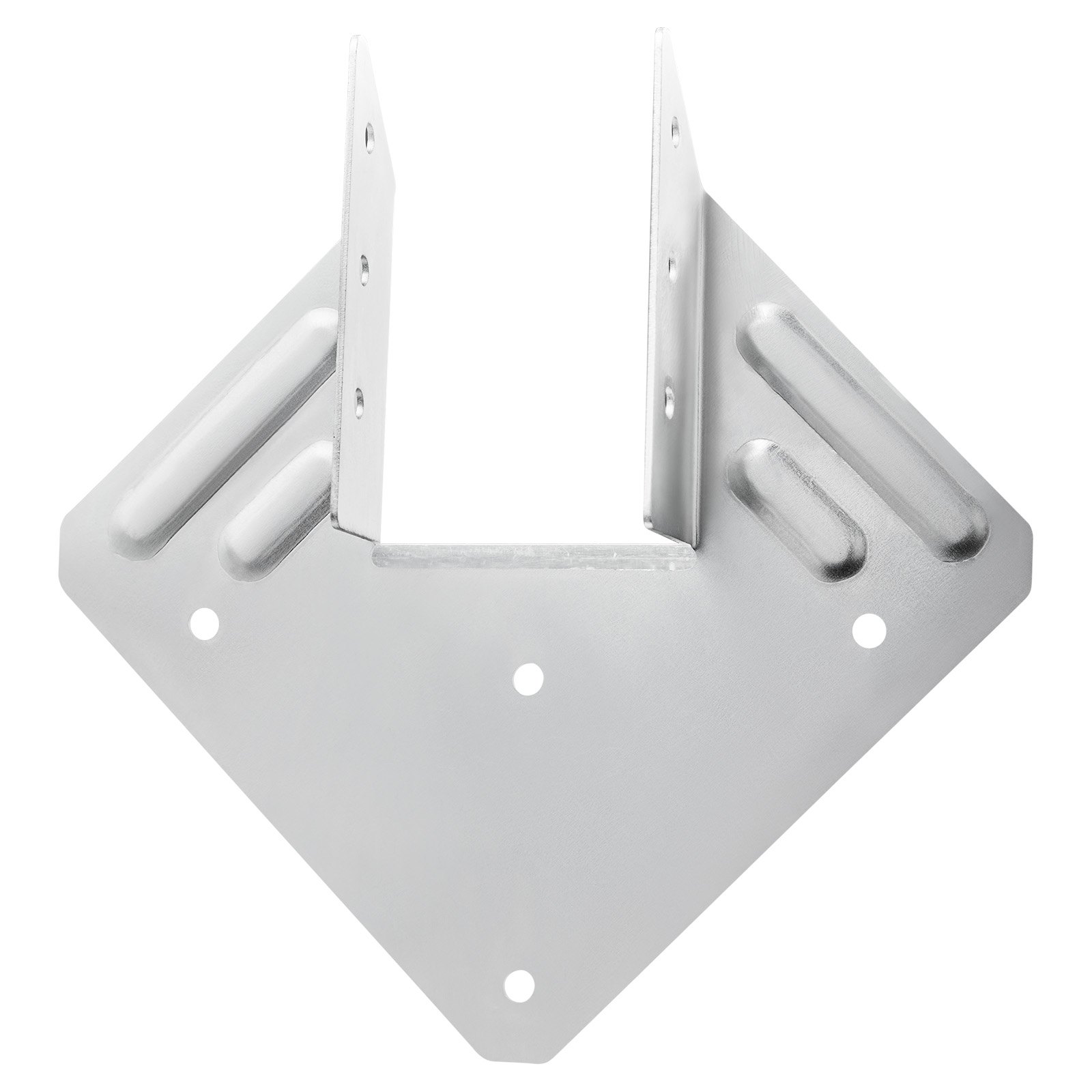 VEVOR timber connectors, internal dimensions 40x21x63 mm, beam connectors made of high-strength steel with black rust protection coating, post supports, beam supports for roof beam timber constructions, 25 pieces