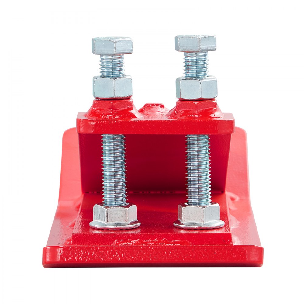 VEVOR Protector de Cucharón de Tractor 2 Piezas Protector de Cubo para Tractor de acero con Tuercas y Pernos Accesorio para Cucharón para Nieve, Remoción de Hojas, Esparcimiento de Grava, Rojo