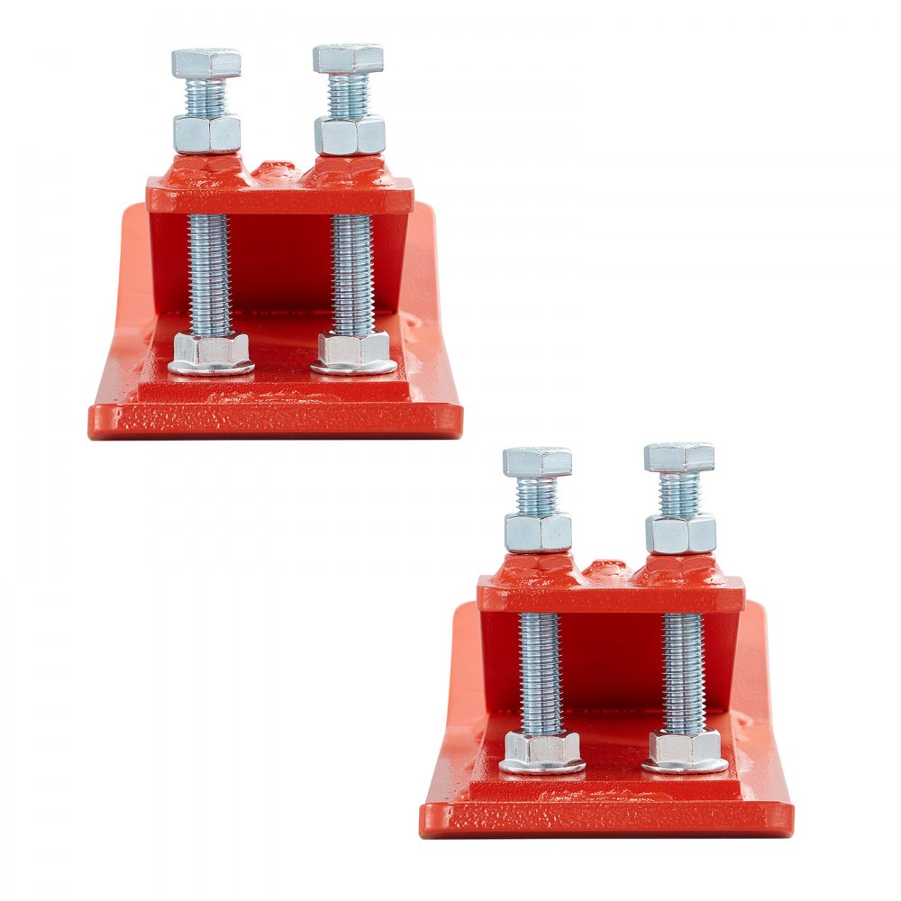 VEVOR Protector de Cucharón de Tractor 2 Piezas Protector de Cubo para Tractor de Acero con Tuercas y Pernos Accesorio para Cucharón para Nieve, Remoción de Hojas, Esparcimiento de Grava, Naranja
