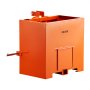 VEVOR Caja de Lastre con Enganche de 3 Puntos para Tractores, Volumen de 0,14 m³, Capacidad de Carga de 363 kg, Contrapeso Compatible con Tractor de Categoría 1, con Receptor de Remolque, Naranja