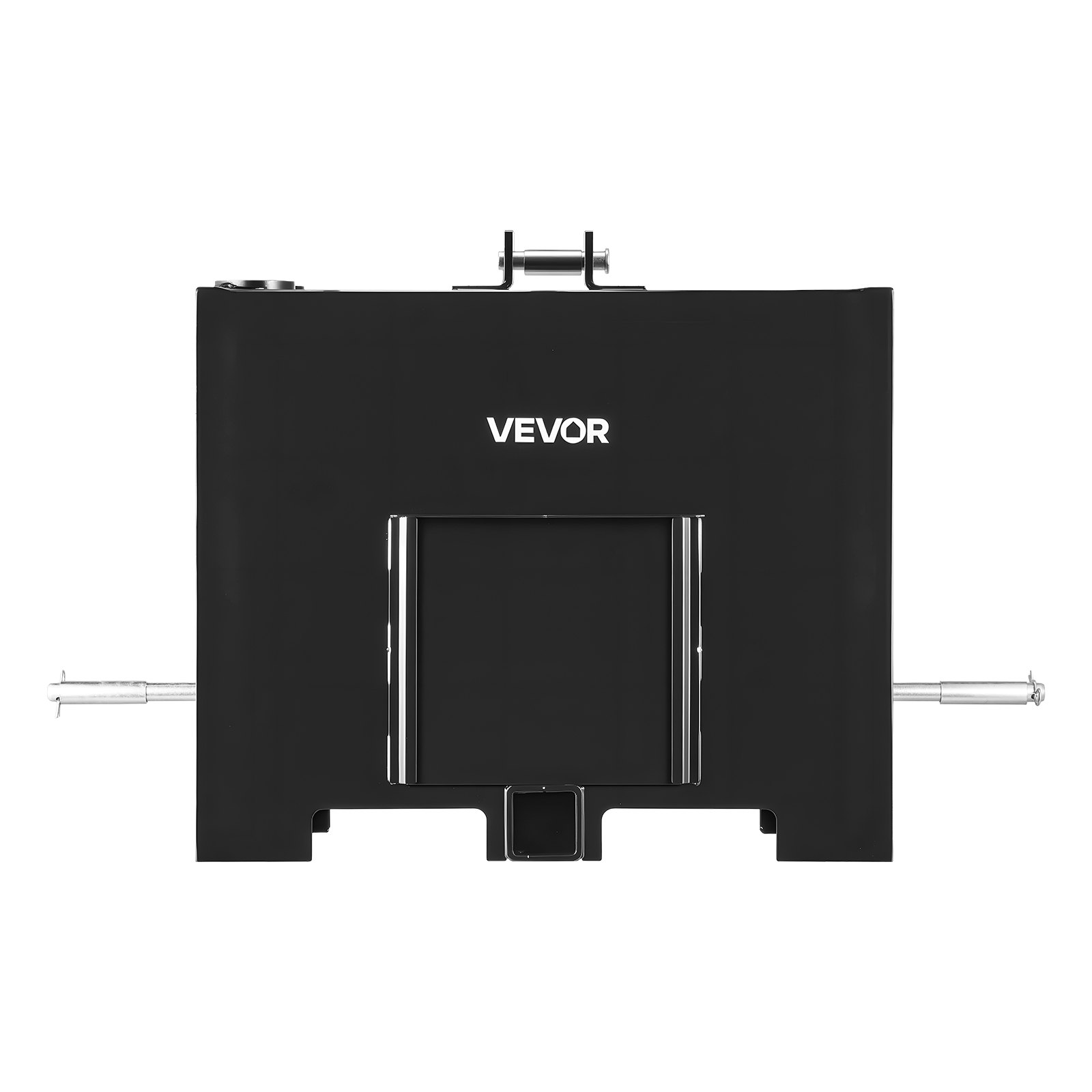 VEVOR Caja de Lastre con Enganche de 3 Puntos para Tractores, Capacidad de Carga de 363 kg, Contrapeso para Tractor de Categoría 1, Enganche de Remolque Estándar, Caja de Balasto de Acero, Color Negro