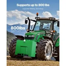 VEVOR Caja de Lastre de Tractor Categoría 1 de 3 Puntos Carga de 362,87kg, Verde