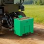 VEVOR Caja de Lastre con Enganche de 3 Puntos para Tractores, Capacidad de 0,09 m³ 363 kg, Caja de Balasto para Tractor de Categoría 1, Enganche de Remolque Estándar 55 mm, Contrapeso de Acero, Verde