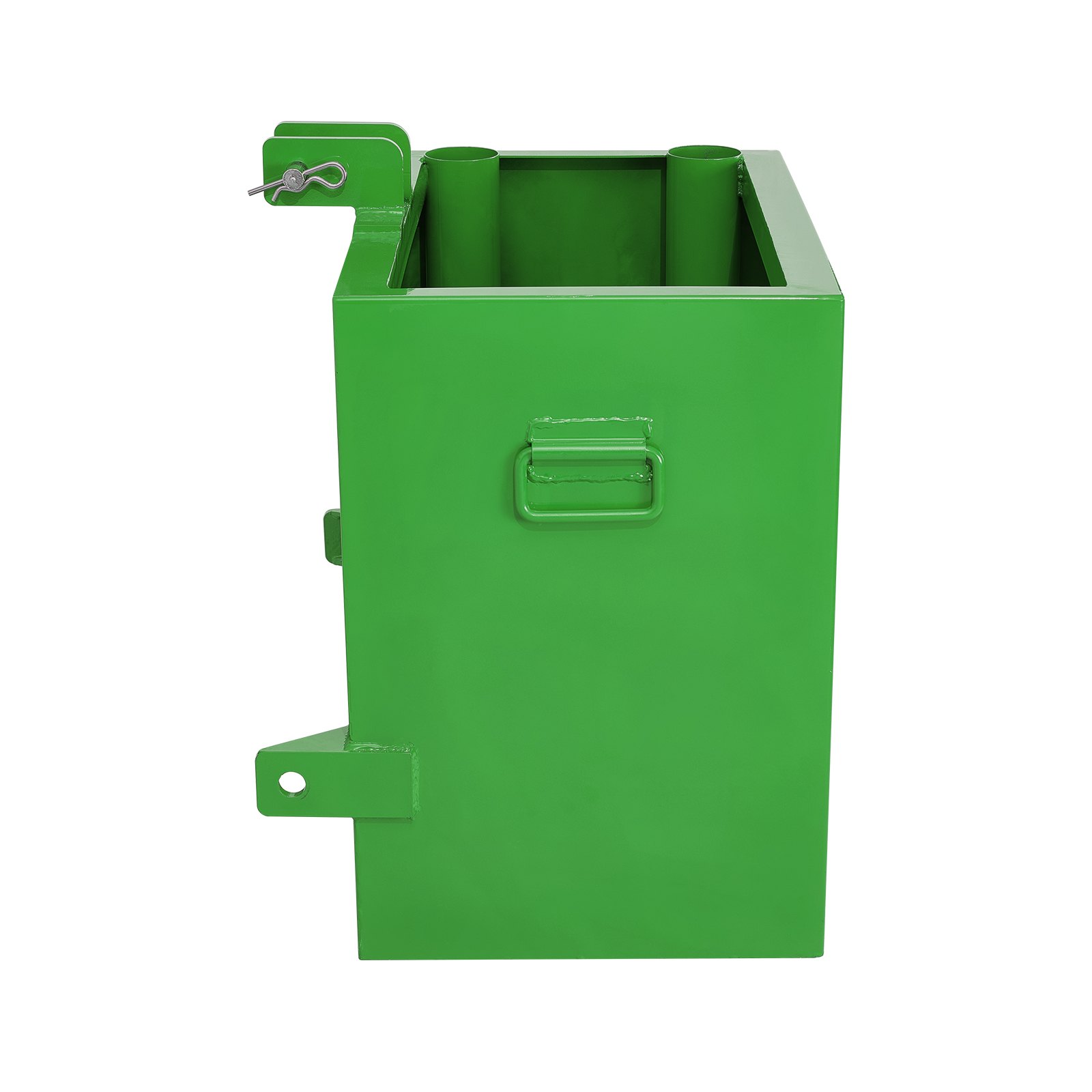 VEVOR Caja de Lastre de 3 Puntos para Tractor de Categoría 1, Caja de Lastre Capacidad de Carga 363kg para Receptor de Enganche de 50,8mm, Contrapeso de Acero Robusto para Cargadoras, Tractores, Verde