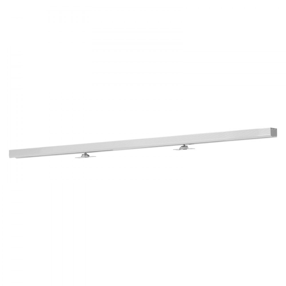 VEVOR Kit de Herrajes para Puerta Corrediza 113,5 cm, Herraje para Una Sola Puerta de 25-45 mm de Grosor y 610 mm de Ancho, Pista de Aleación de Aluminio, Deslizamiento Suave y Silencioso, Plata
