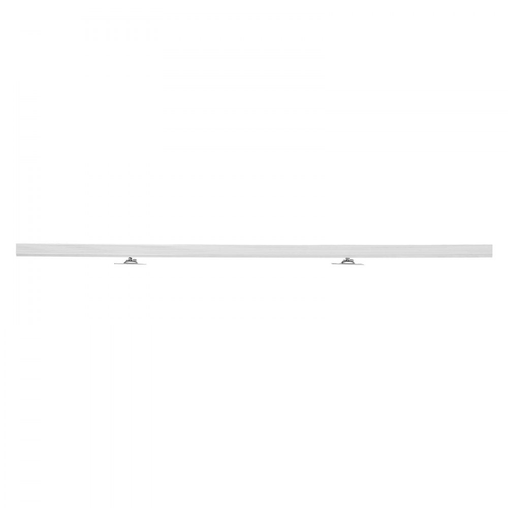 VEVOR Kit de Herrajes para Puerta Corrediza 113,5 cm, Herraje para Una Sola Puerta de 25-45 mm de Grosor y 610 mm de Ancho, Pista de Aleación de Aluminio, Deslizamiento Suave y Silencioso, Plata