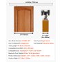 VEVOR Kit de Herrajes para Puerta Corrediza 113,5 cm, Herraje para Una Sola Puerta de 25-45 mm de Grosor y 610 mm de Ancho, Pista de Aleación de Aluminio, Deslizamiento Suave y Silencioso, Plata