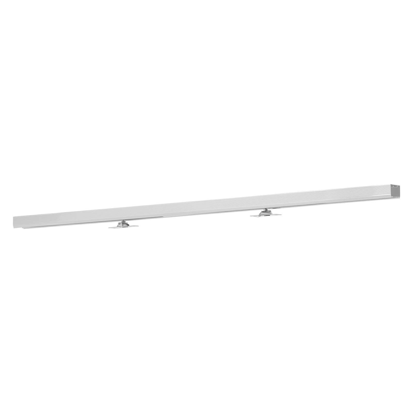 VEVOR Kit de Herrajes para Puerta Corrediza 113,5 cm, Herraje para Una Sola Puerta de 25-45 mm de Grosor y 610 mm de Ancho, Pista de Aleación de Aluminio, Deslizamiento Suave y Silencioso, Plata