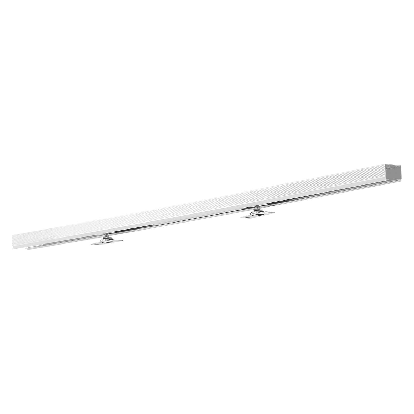 VEVOR Kit de Herrajes para Puerta Corrediza 113,5 cm, Herraje para Una Sola Puerta de 25-45 mm de Grosor y 610 mm de Ancho, Pista de Aleación de Aluminio, Deslizamiento Suave y Silencioso, Plata