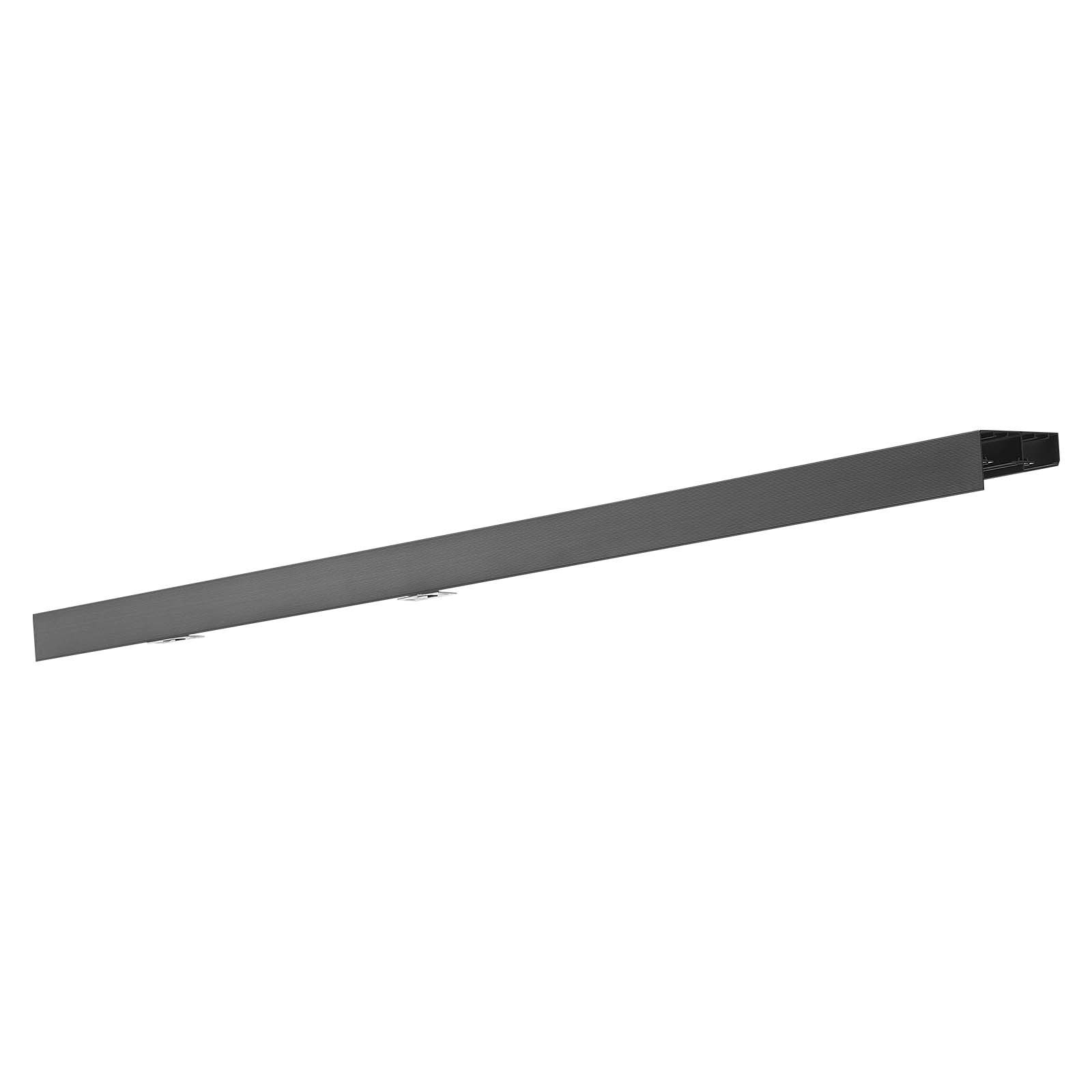 VEVOR Kit de Herrajes para Puertas Corredizas 152,4 cm, Herraje para Puerta Corredera de Doble Riel de Aleación de Aluminio, para Sistemas de 2 Puertas de 25-45 mm de Grosor y 762 mm de Ancho, Negro
