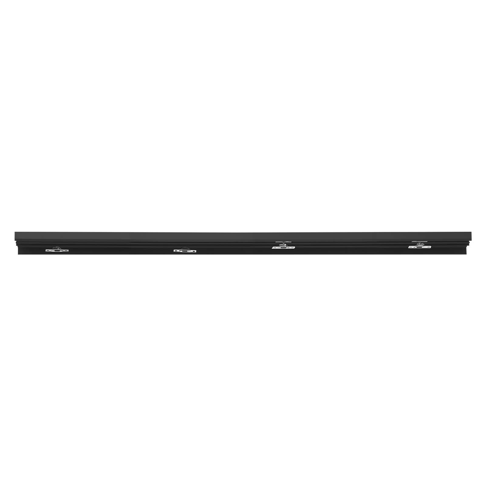 VEVOR Kit de Herrajes para Puertas Corredizas 152,4 cm, Herraje para Puerta Corredera de Doble Riel de Aleación de Aluminio, para Sistemas de 2 Puertas de 25-45 mm de Grosor y 762 mm de Ancho, Negro