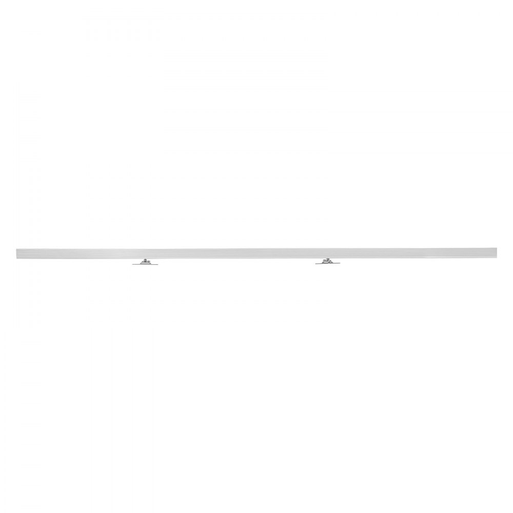 VEVOR Kit de Herrajes para Puerta Corrediza 144,1 cm, Herraje para Una Sola Puerta de 25-45 mm de Grosor y 762 mm de Ancho, Pista de Aleación de Aluminio, Deslizamiento Suave y Silencioso, Plata