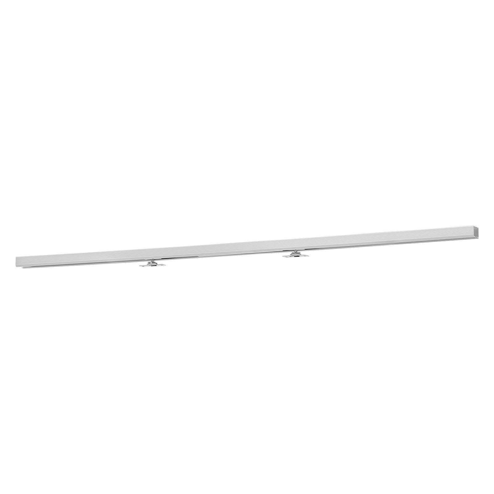 VEVOR Kit de Herrajes para Puerta Corrediza 144,1 cm, Herraje para Una Sola Puerta de 25-45 mm de Grosor y 762 mm de Ancho, Pista de Aleación de Aluminio, Deslizamiento Suave y Silencioso, Plata