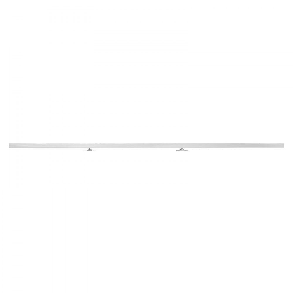VEVOR Kit de Herrajes para Puerta Corrediza 174,6 cm, Herraje para Una Sola Puerta de 25-45 mm de Grosor y 914 mm de Ancho, Pista de Aleación de Aluminio, Deslizamiento Suave y Silencioso, Plata