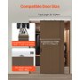 VEVOR Kit de Herrajes para Puertas Corredizas de 1524 mm de Aleación de Aluminio